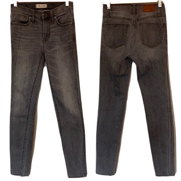 Madewell 9” High Riser Skinny Skinny Gray Jeans size 24 - Picture 6 of 6